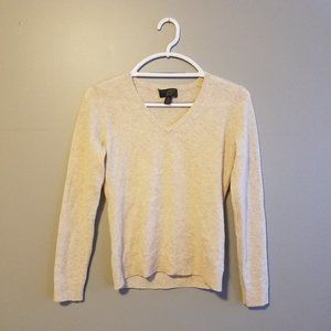 Charter Club 100% Cashmere Lightweight Beige Tan Neutral Sweater Petite Small